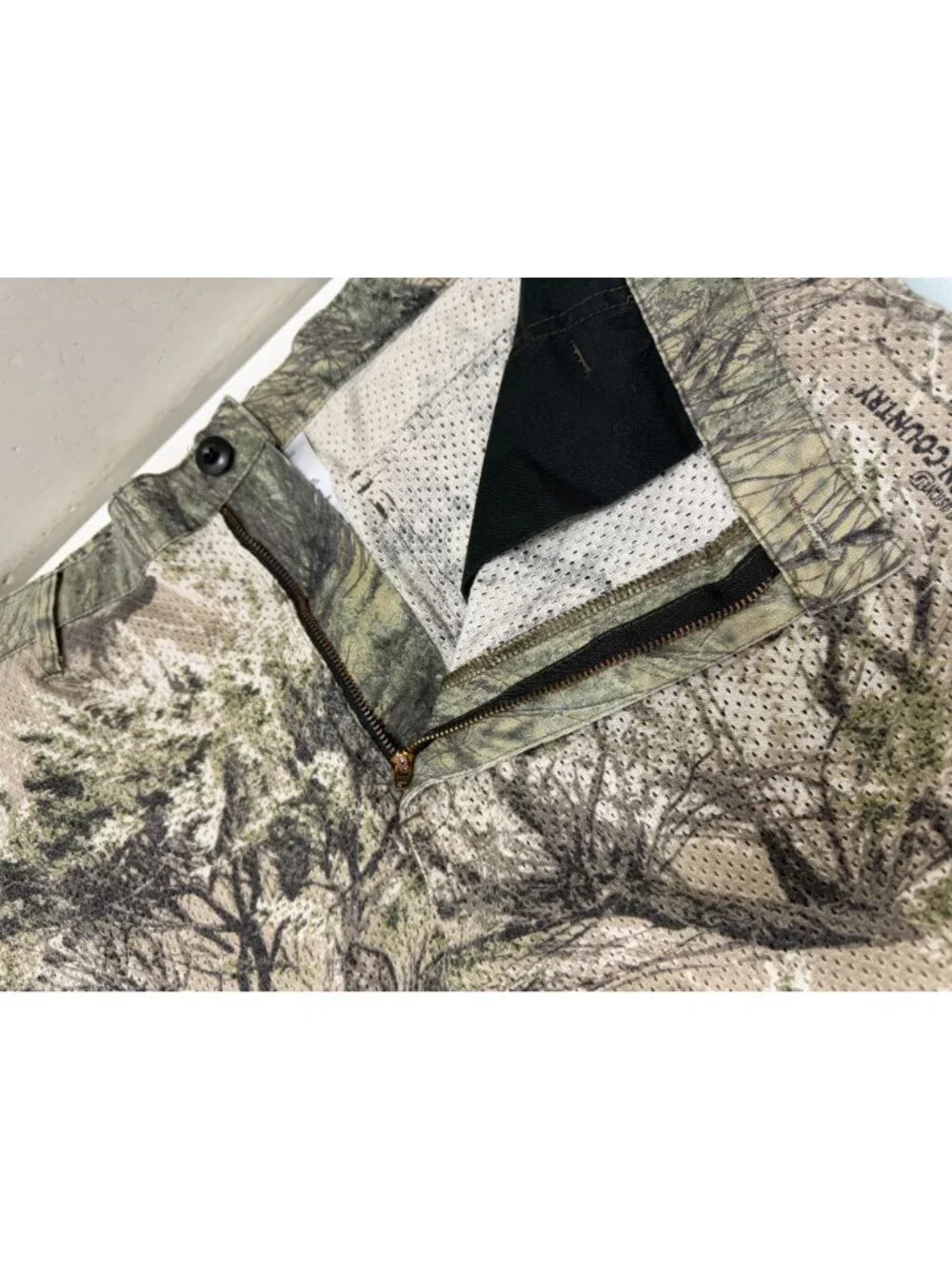 Cabelas Vented Mesh Camo Hunting Cargo Pants Men Large L Open Country Camouflage - Picture 3 of 10